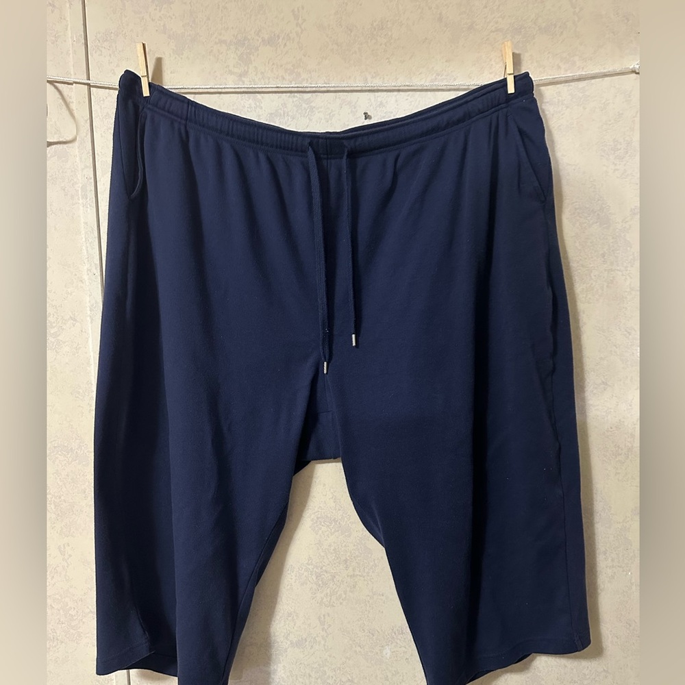 Woman Within Navy Blue Relaxed Capri Pants